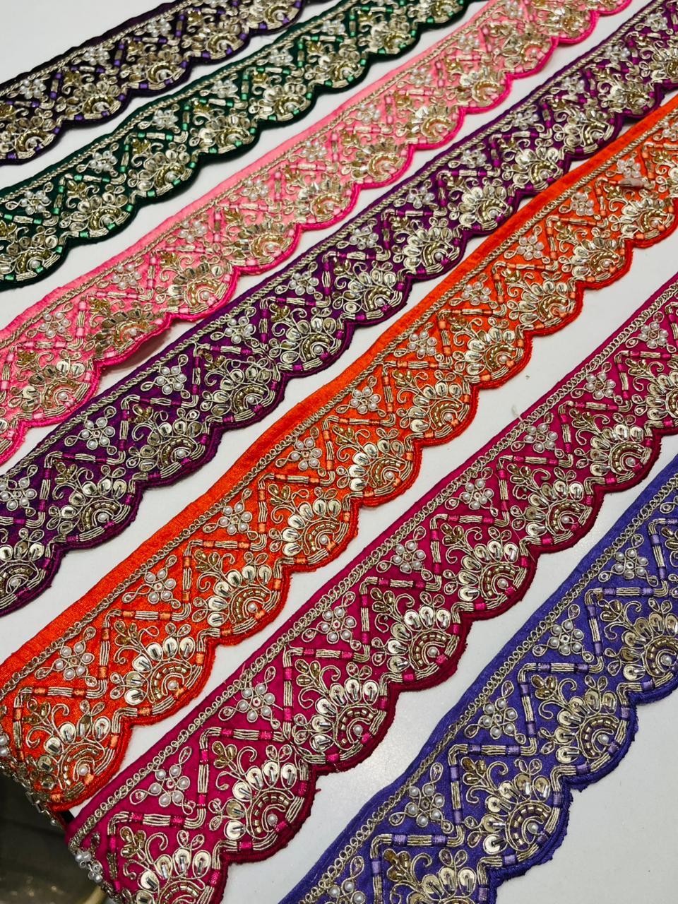 K.R KASAT - Colourful Dress Lace
